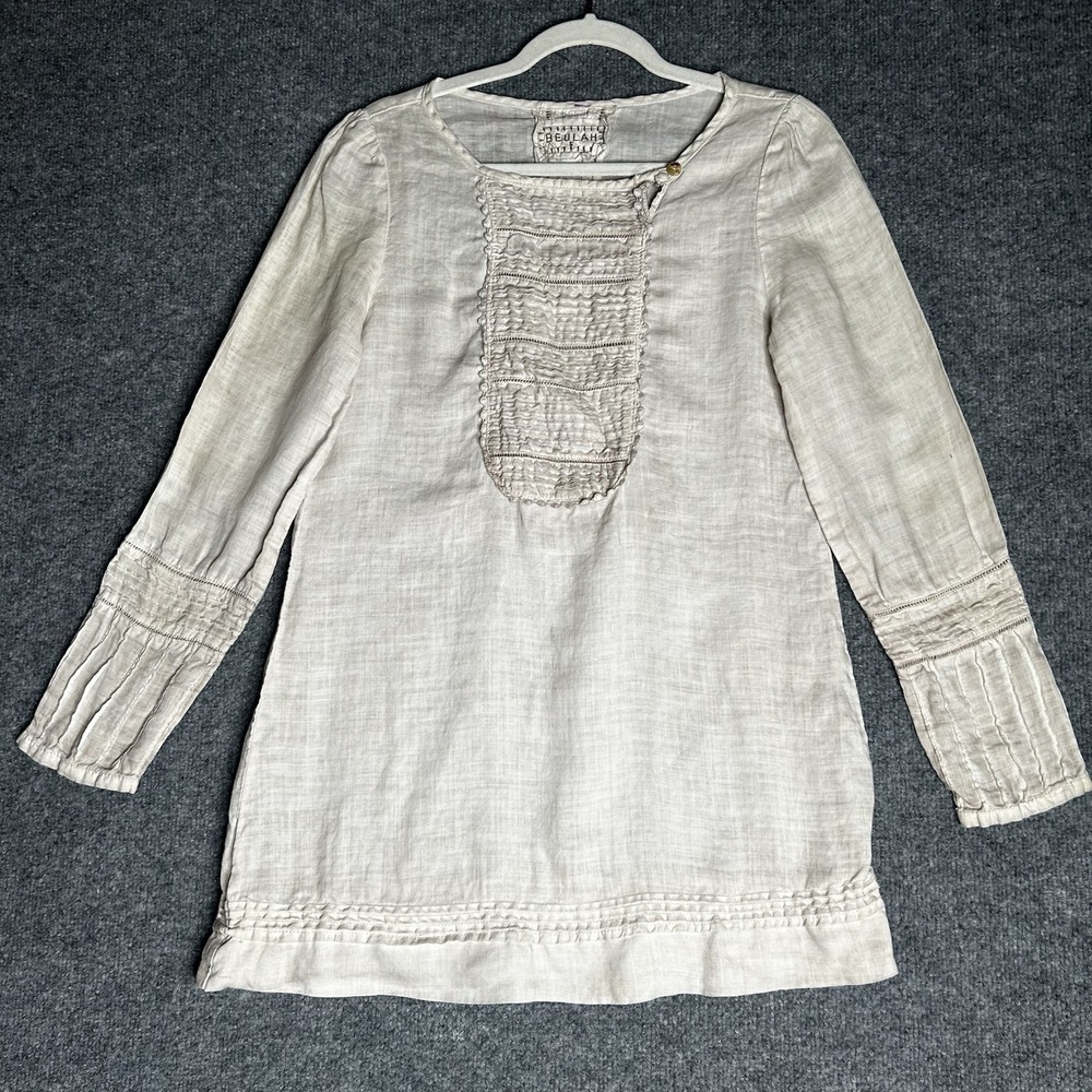 Beulah Tunic top Bohemian Size‎ Small Ramie Cottagecore